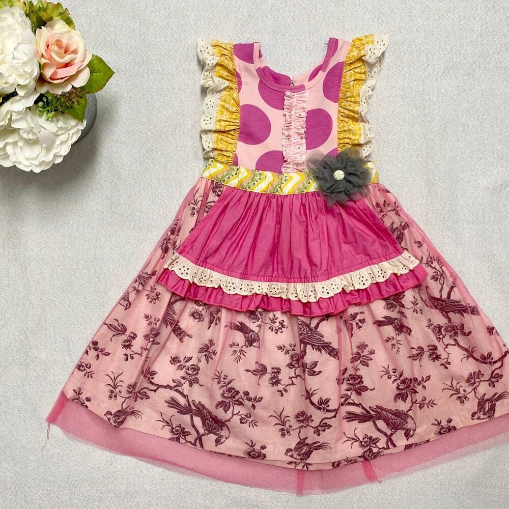 Giggle Moon birdie apron dress